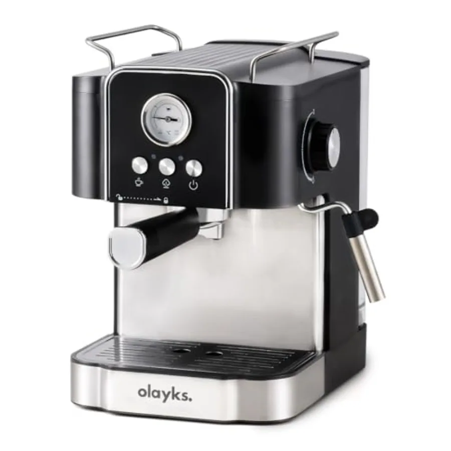 

Профессиональная полуавтоматическая кофеварка для эспрессо на 20 бар с паровой палочкой, вспениватель молока для дома и кафе, машина AllinOne Feat