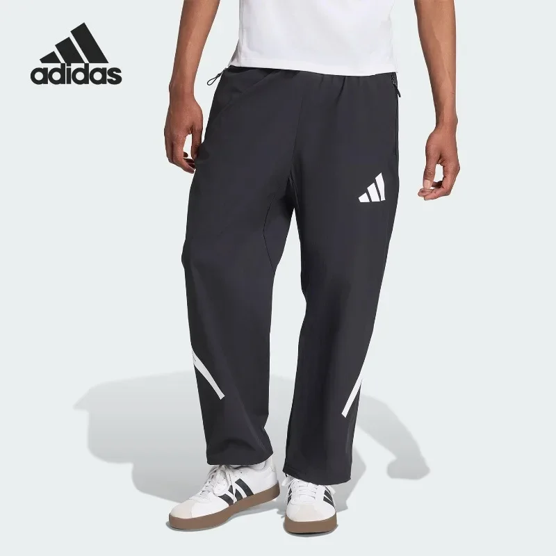 Adidas Four Seasons Unisex Casual Straight Pants, Woven Sports Trousers for men women Gym & Daily Wear KE4876