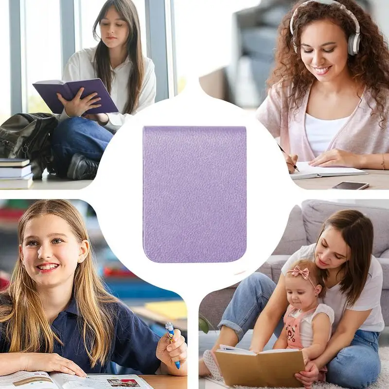 実用的な磁気puレザーのしおり,ページマーカー,磁気しおり,クリップ,装飾的なページマーカー,読書アクセサリー