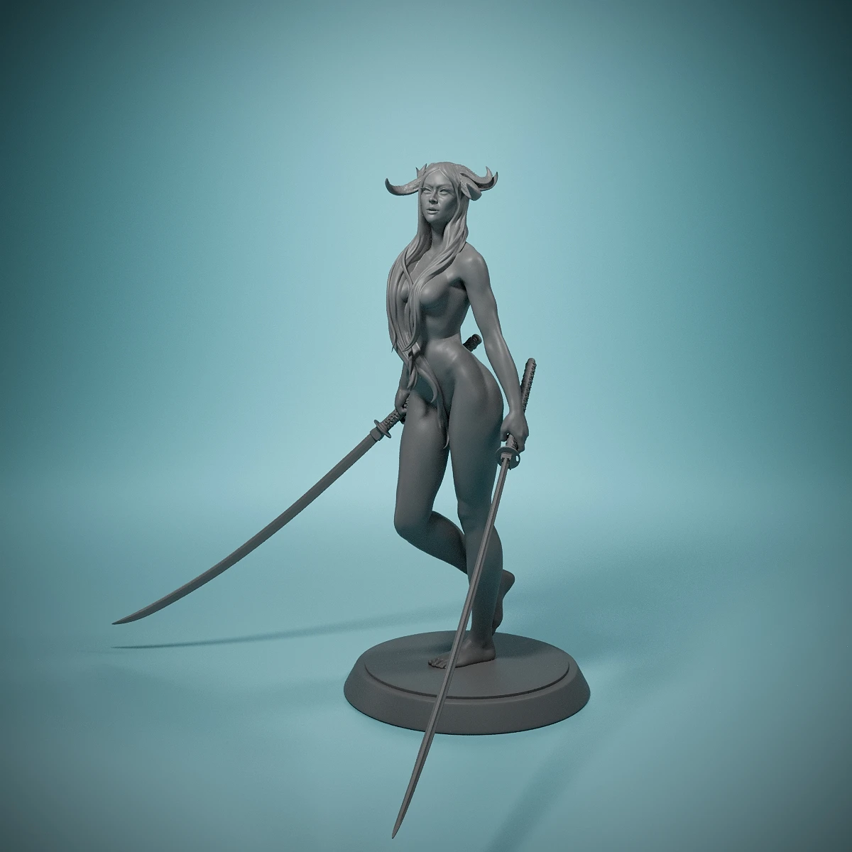 Succubus_Sexy_Wingless-3D Harz Miniaturen-Tabletop Gaming Schach Miniaturen-ideal für taktische Gaming Rollenspiele-Geschenk für Jungen