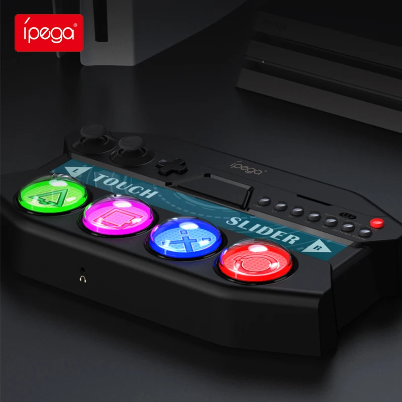 Imagem -03 - Ipega-pg P4016 Controlador de Jogo Ps4 e Ps5 com Touch Bar Luz Led Jogo Sony Hatsune Miku Diva Future Tone dx