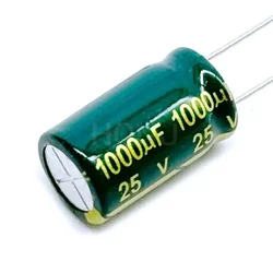 25V 1000UF Low ESR/Impedance high frequency aluminum electrolytic capacitor 1000UF25V 25v1000uf 20% 10x17mm