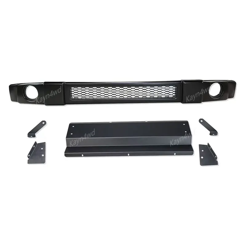 Off Road 4x4 Accessories Plastic Narrow Front Bumper Kits With Aluminum Alloy Skid Plate  For 2019+ Suzuki Jimny JB64 JB74 JC74