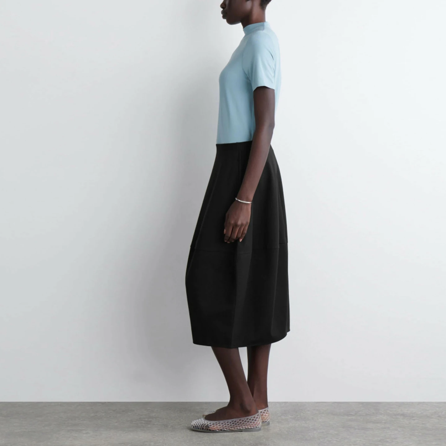 여성용 스탠다드 핏 미디 스커트 2025 가을 신상 유럽 스타일 자다타 여성 미드 웨이스트 기타 소재 기타 공정