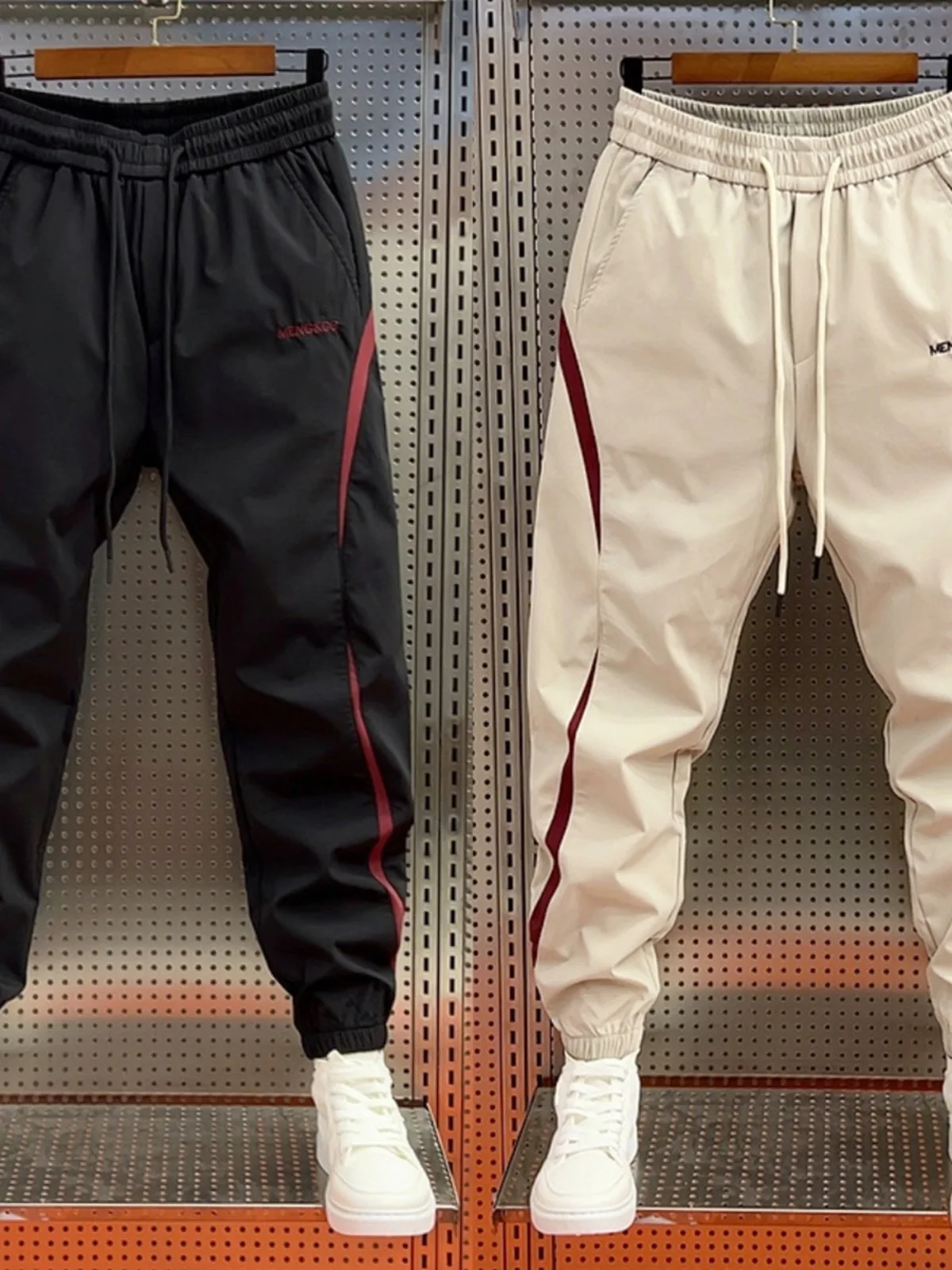 

Свободные мужские повседневные брюки Harajuku Sle, лето 2021, модные цветные брюки Blo с несколькими карманами, функциональные брюки с манжетами, полиэфирное волокно