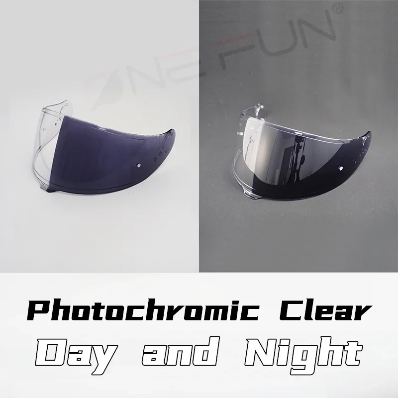 Photochromic Motorcycle Full Face Shield Helmet Visor Anti-Fog for SHOEI GT AIR 3 CNS-1C Multiple Color Options Quick Release