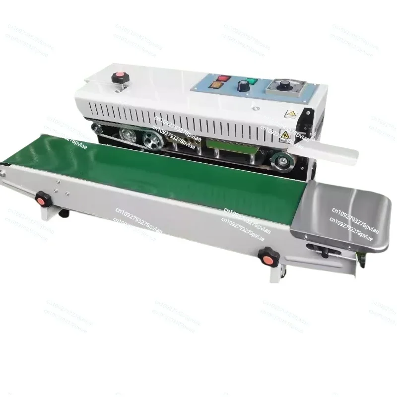 Horizontal Continuous Band Sealer Film Bag Automatic Heat Sealing Maker Plastic Bag Sealing Machine 220V FR-900