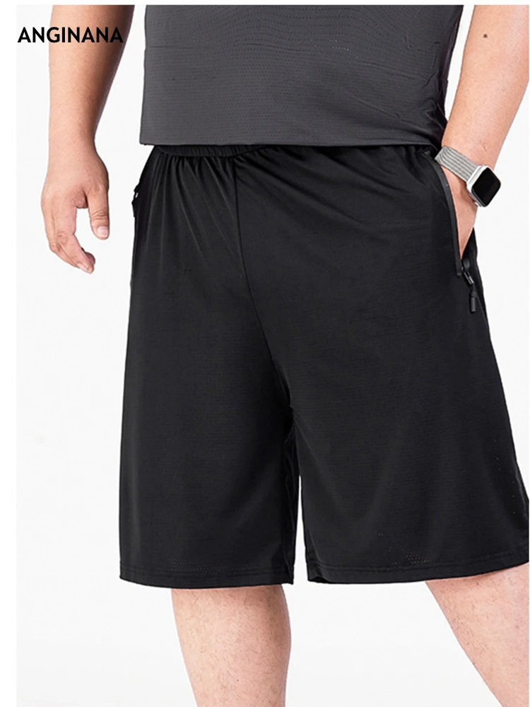 Summer Men's Ice shreds Shorts Plus size 15XL 210KG Large 8XL 9XL Casual Loose big Stretch Sports Black Blue Shorts 56 58 60