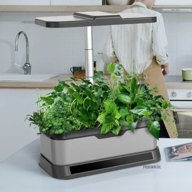 

Home Smart Farm Hydroponic Growth System Planter LCD Screen Hydroponic Vegetable Equipment Indoor Ecological Pot Planting Box e