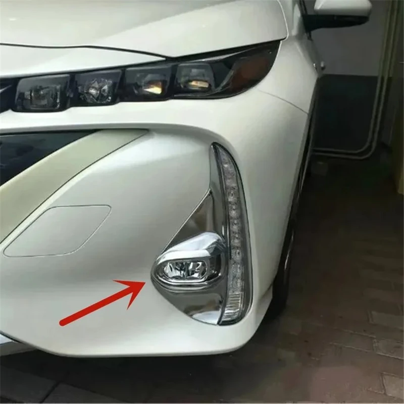 WELKINRY For Toyota Prius PHV Prime XW50 2nd Gen 2017-2019 Car Tail Rear Head Front Fog Lamp Light Grille Airscoop Intake Trim