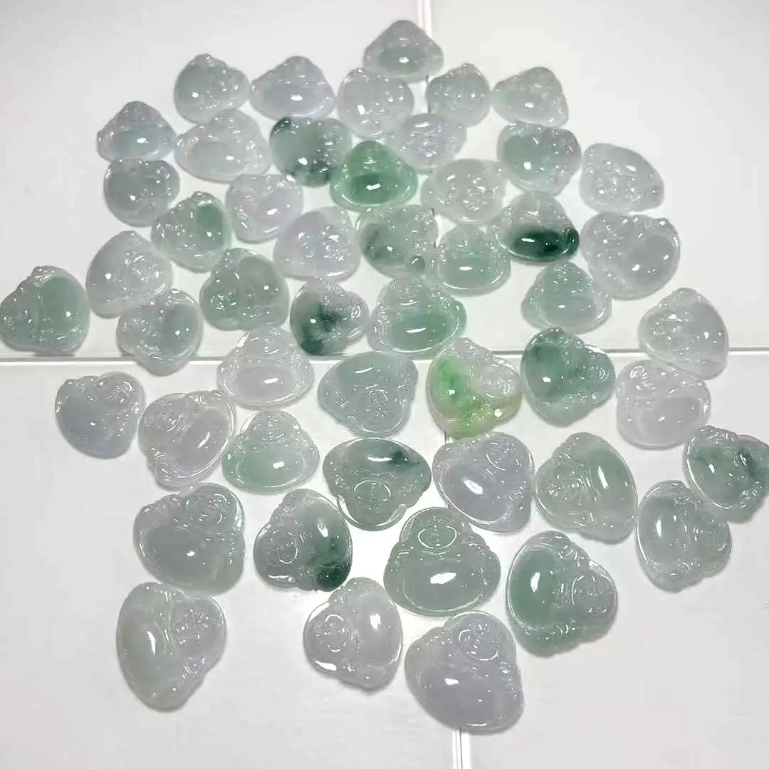 

Нефритовый маленький ледяной Будда, кулон из натурального нефрита, ювелирные изделия из жадеита, буддийские украшения для взрослых женщин, подарок для мамы