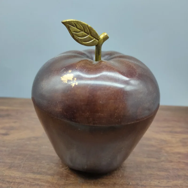 Brass Apple Decoration Purple Bronze Apple Home Store Desk Mascot Decoration Gift