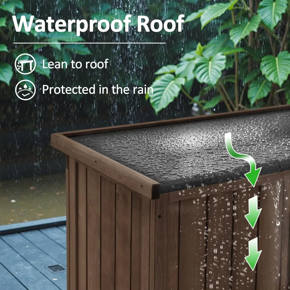 خزانة تخزين عمودية خارجية، 63 سقيفة حديقة طويلة مع خزائن للاستخدام الخارجي