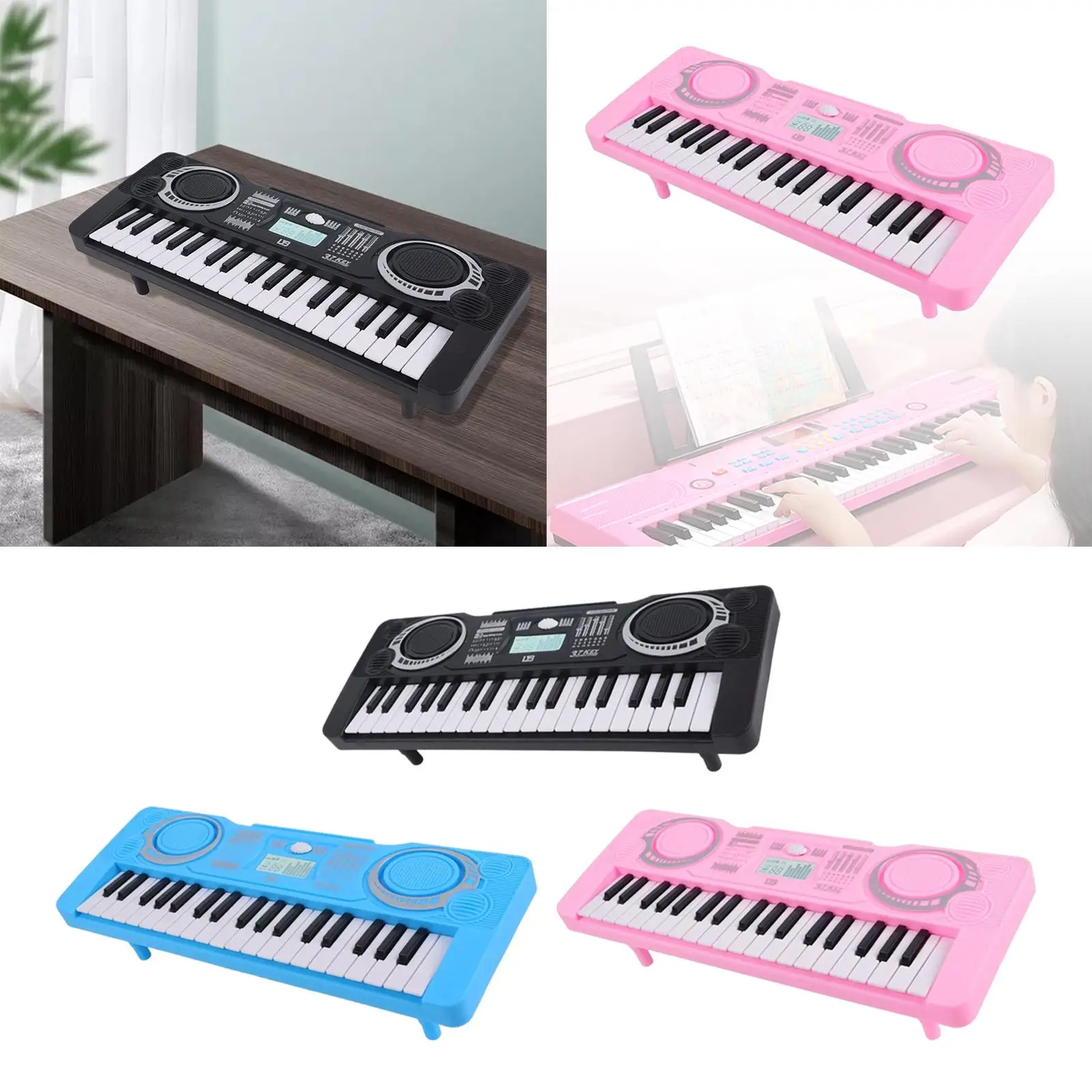 37 Key Portable Electric Keyboard Piano Educational Musical Toy for Holiday