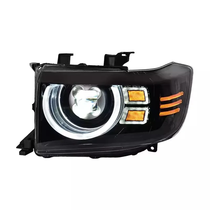 1 Pair LED Headlight for Toyota Land Cruiser LC71 LC76 LC78 LC79 modified LED Lens Daytime light Turn signal Car Accessories