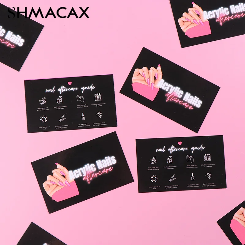 10/50pcs Nails Business Card Press On Nail Loyalty Paper Card Board Nail Discount Card Board Nails Accessories Tools