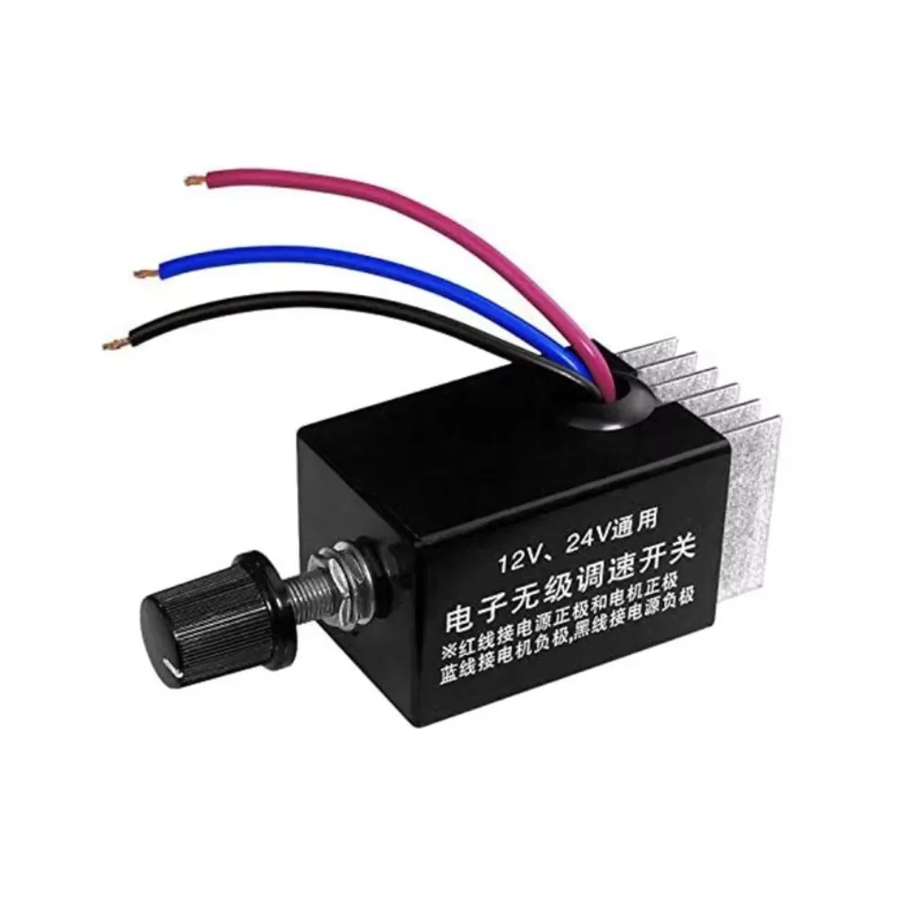 

Общий электронный бесступенчатый переключатель управления скоростью 10А, 12 В-24 В постоянного тока для автомобилей и грузовиков, вентилятор отопителя, микросхемы управления Категория продукта