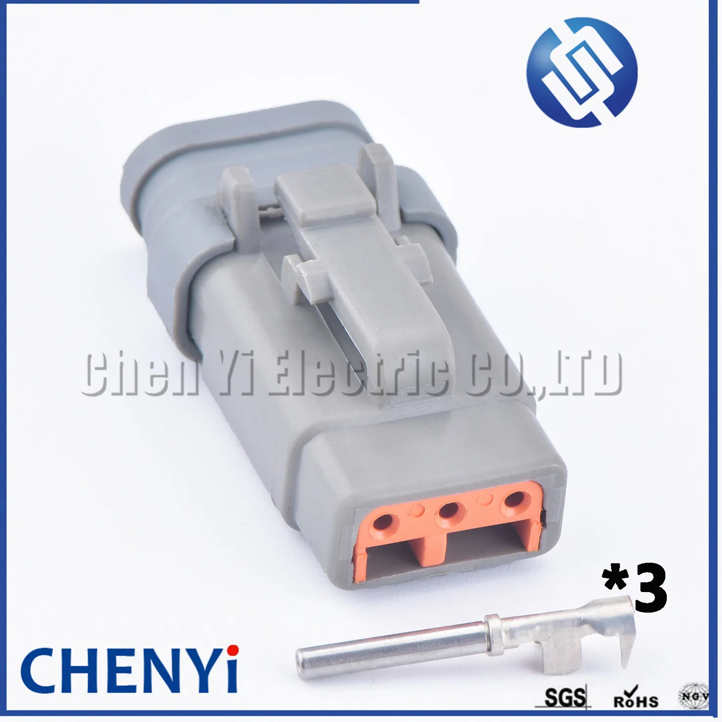 3 Pin Deutsch DTM male female Auto Waterproof Wire Connector Grey Socket Plug DTM06-3S-E007 DTM06-3S DTM04-3P ATM06-3S ATM04-3P