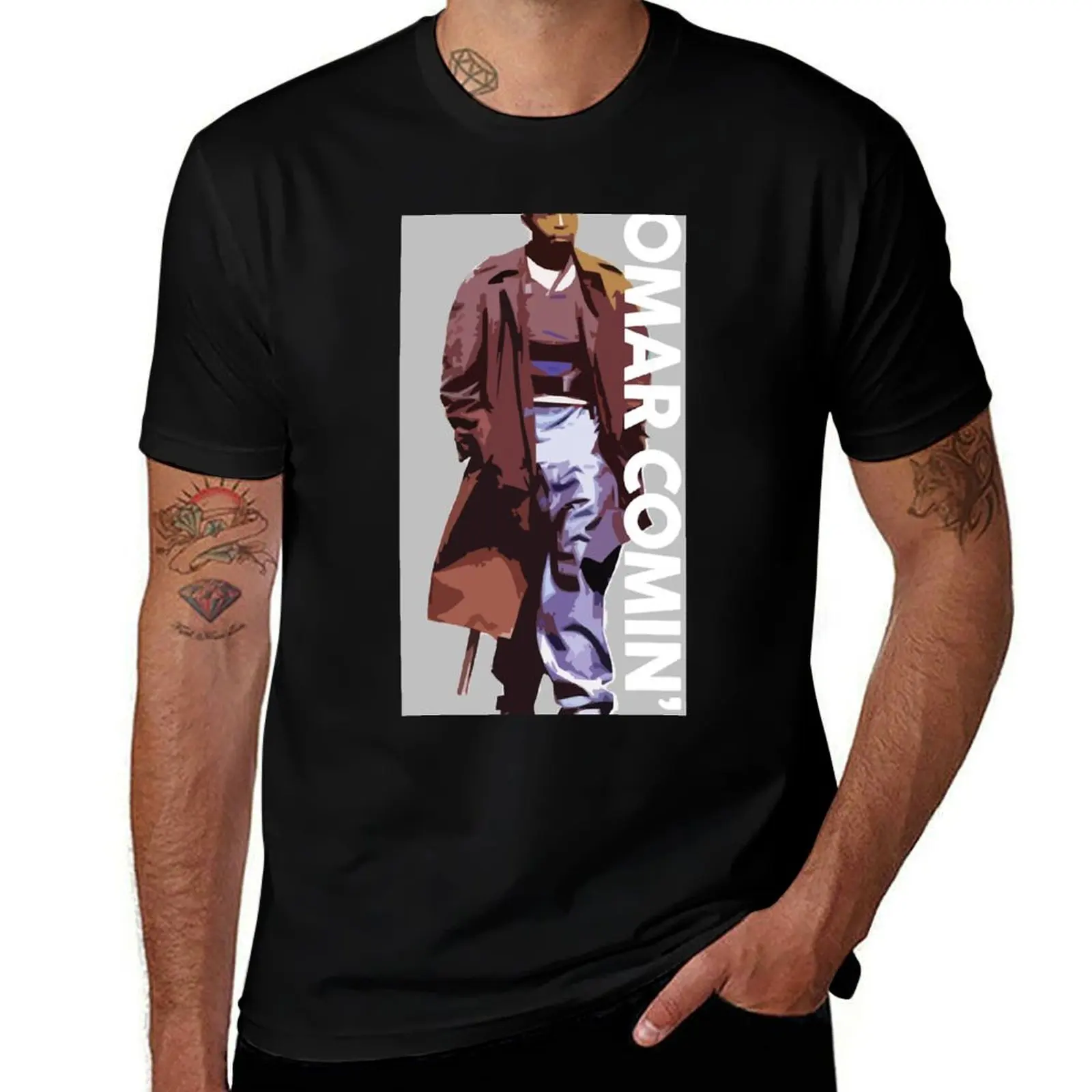 Omar Comin The Wire T-Shirt Cool Feeling Summer Tee Shirt