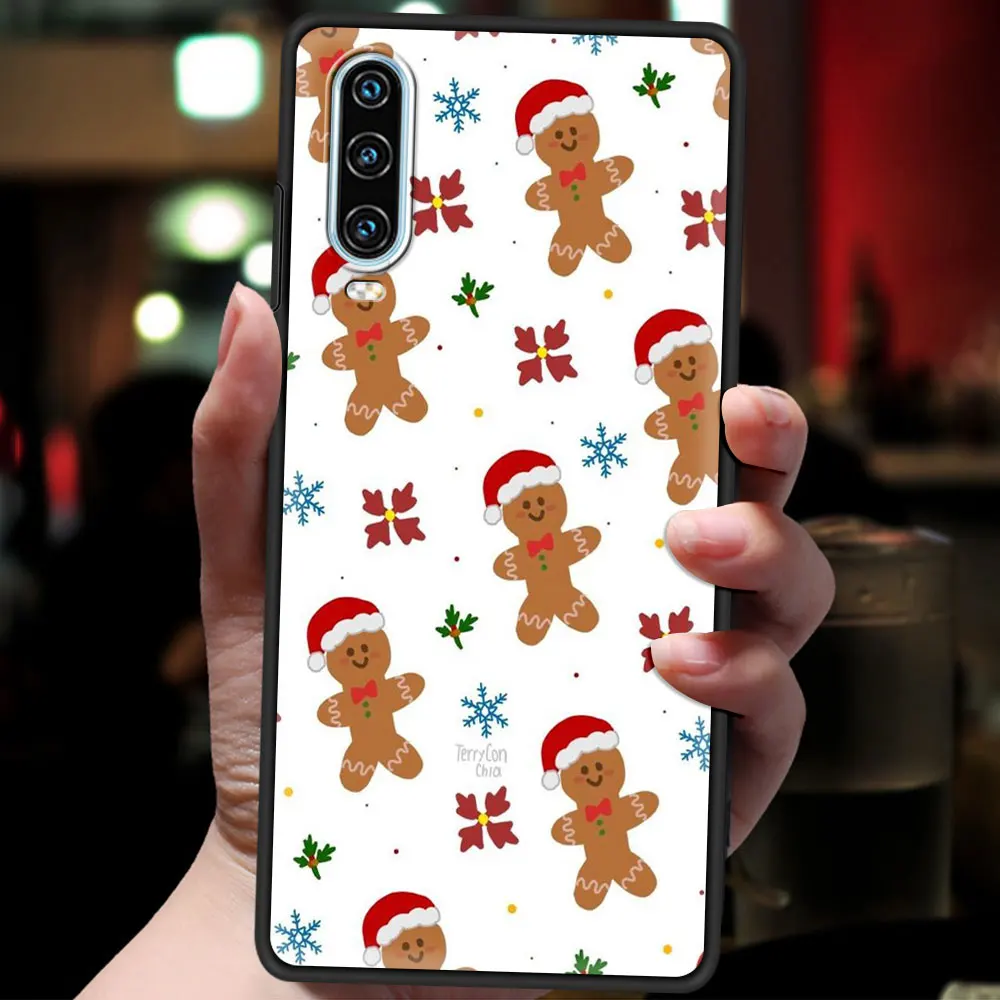 Christmas Santa Claus Case For Huawei P50 P40 P30 Lite E P20 Pro Y9 Y7 Y6 2019 P Smart 2021 Z Y6p Y7a Y9s Phone Cover Coque Soft