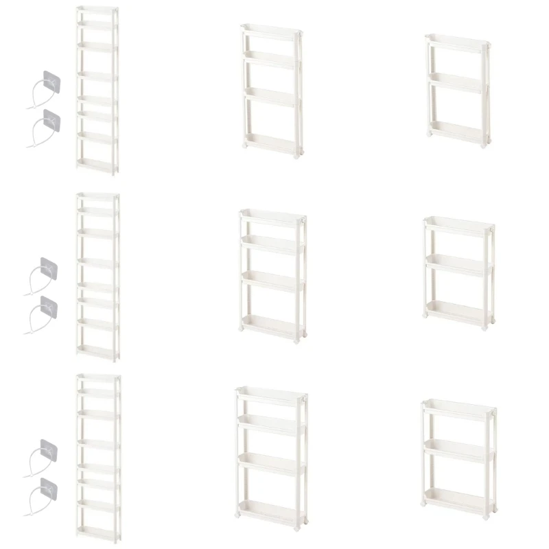 

Multilayered Bathroom Storage Rack Multifunctional Bathroom Door Storage Rack with Multiple Shelves for Essential M68E