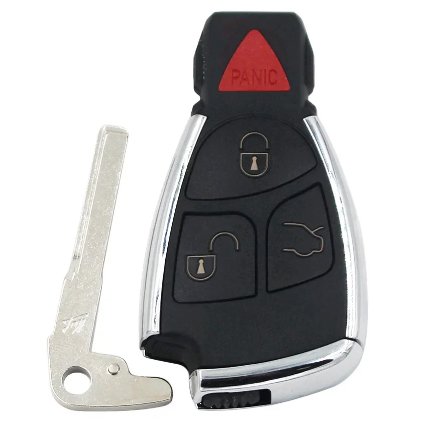 3+1 Button Modified Remote Key 315MHz NEC for Mercredes MB 2005 Model with Uncut HU64 Blade