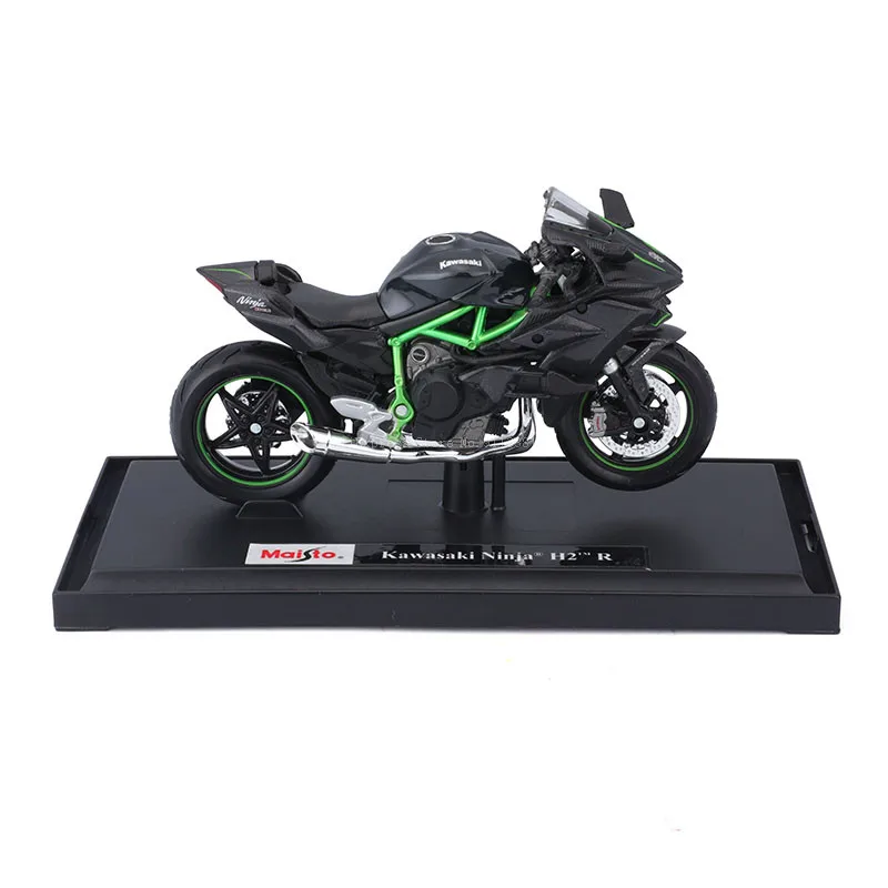 Maisto 1:18 kawasaki ninja h2r genuíno liga modelo de motocicleta estática fundição brinquedo coleção modelo presente