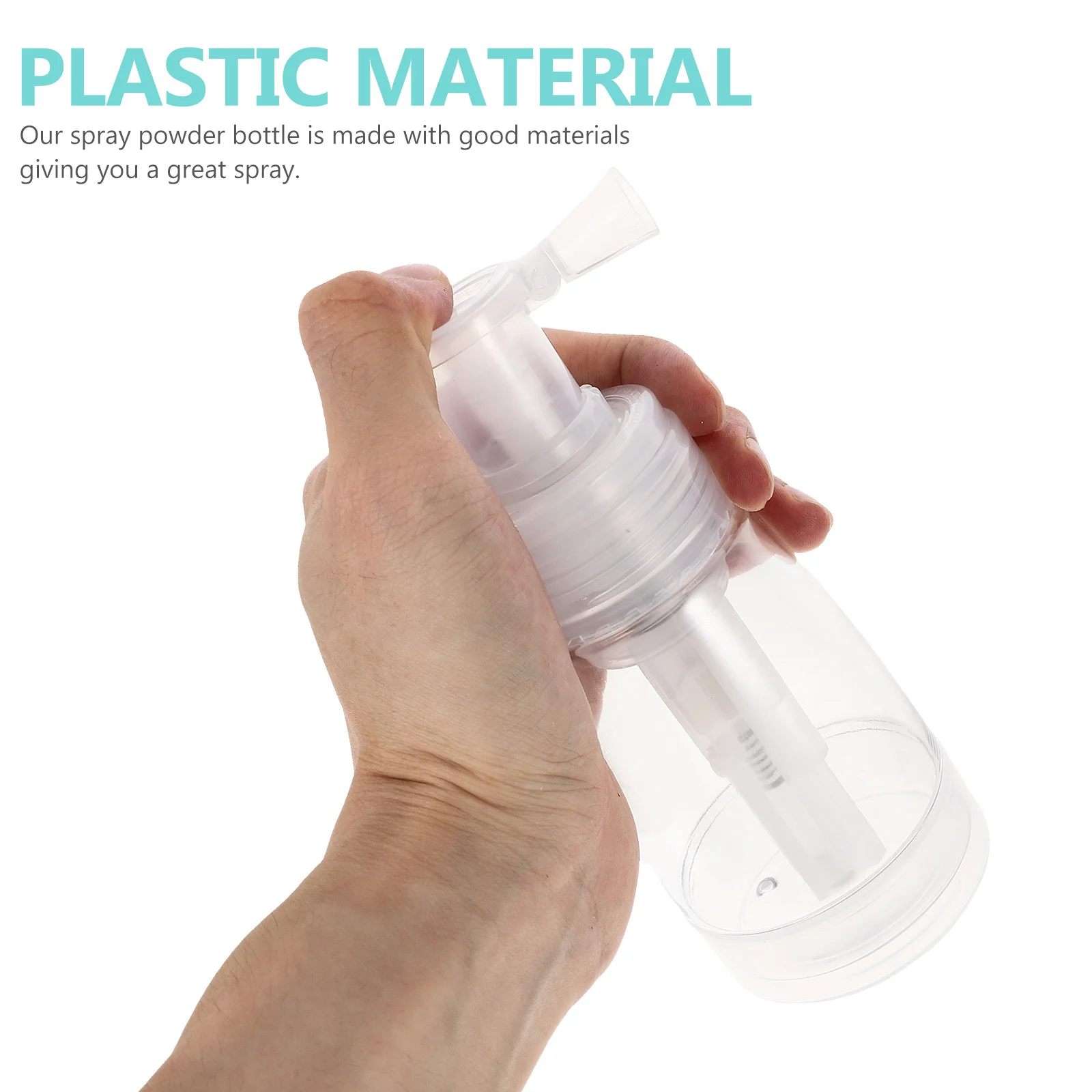 

180Ml Powder Spray Container Refillable Dry Powder Sprayer for Home Salon Barbershop Smooth Consistent Application No Clogging