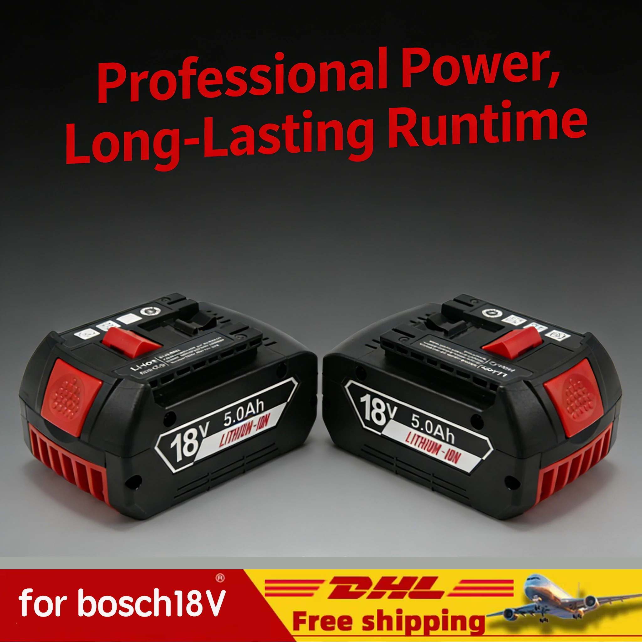 Original for Bosch 18V Battery, 12000mAh Backup Batteries, Draadloze Professional System, BAT609 GBA18V80 Tool