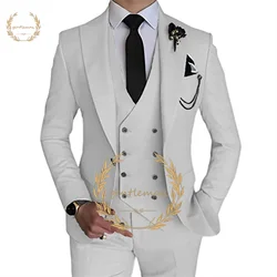 Men's suit wedding men groom groomsmen suit wedding 3 piece suit (blazer + pants + vest) custom business suit