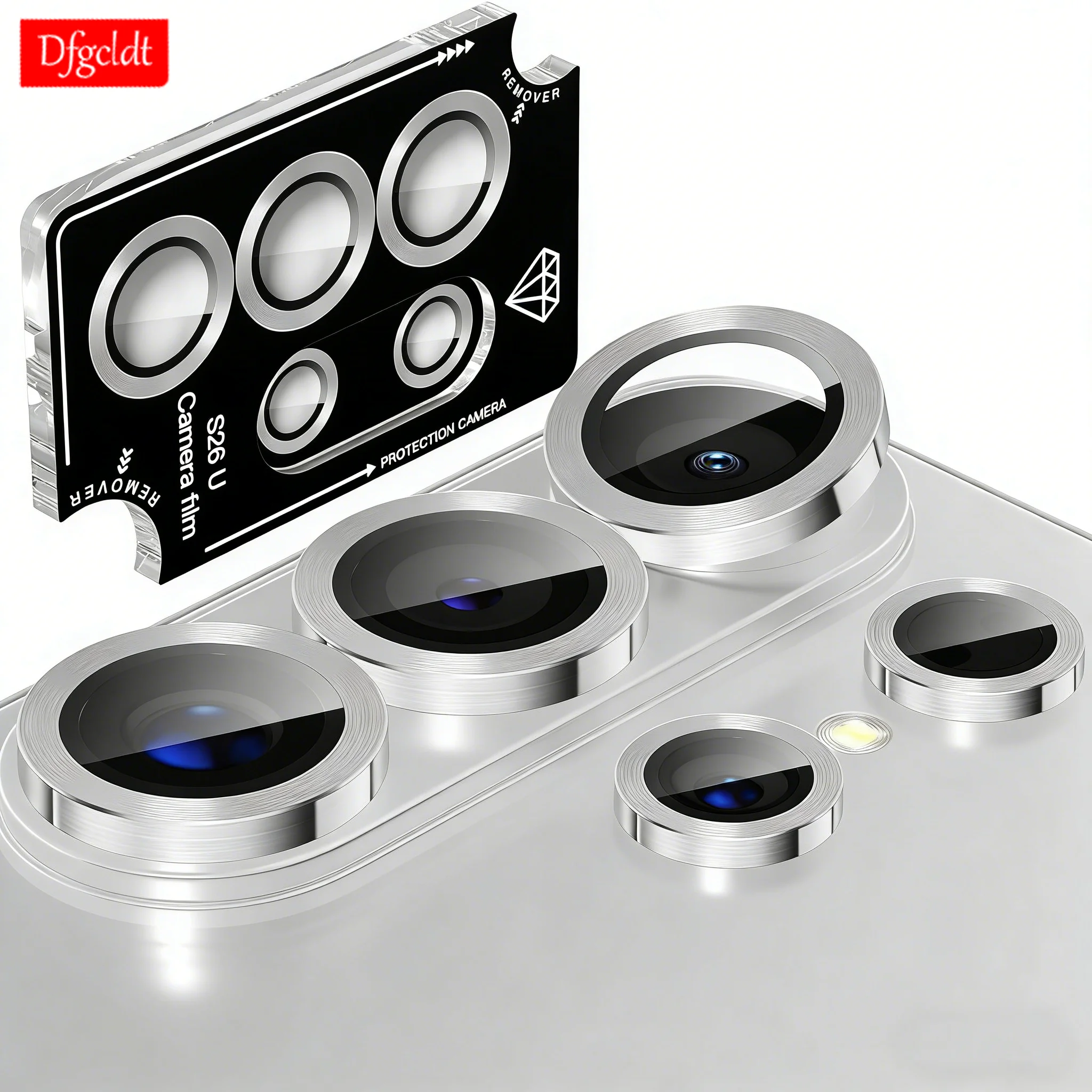 

Защитное стекло для камеры с металлическим кольцом AR+AF для Samsung Galaxy S26 Ultra S26+ S26, простая установка, аксессуары для защиты объектива