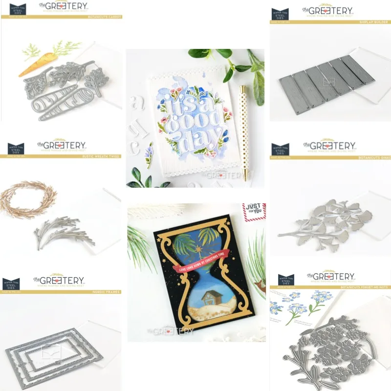 Decorative Flowers and Plants Cutting Dies Scrapbook Diary Decoration Stencil Embossing Template DIY Greeting Card Handmade