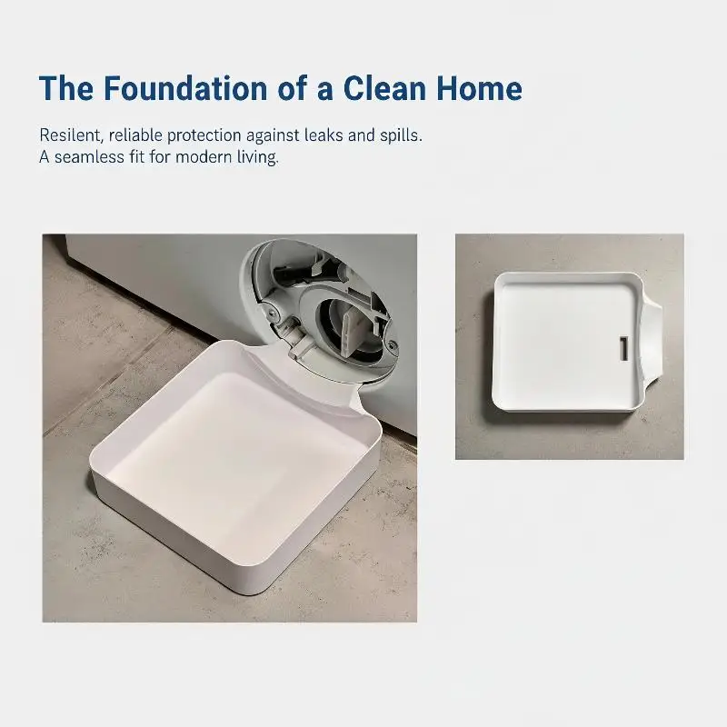 Drum Washer Drain Tray Eco-friendly Non-toxic Anti-overflow Pad for Home Laundry Room Floor Protection