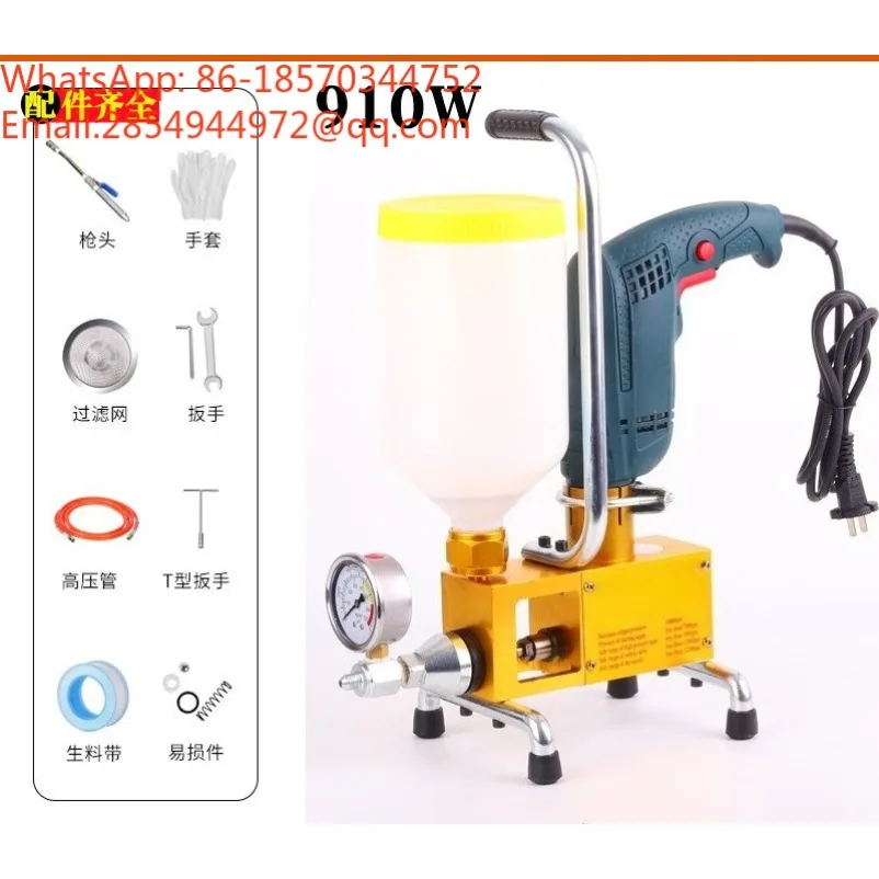 110V-220V High Pressure Grouting Machine, European and American Standard Waterproof Plugging and Filling Equipment