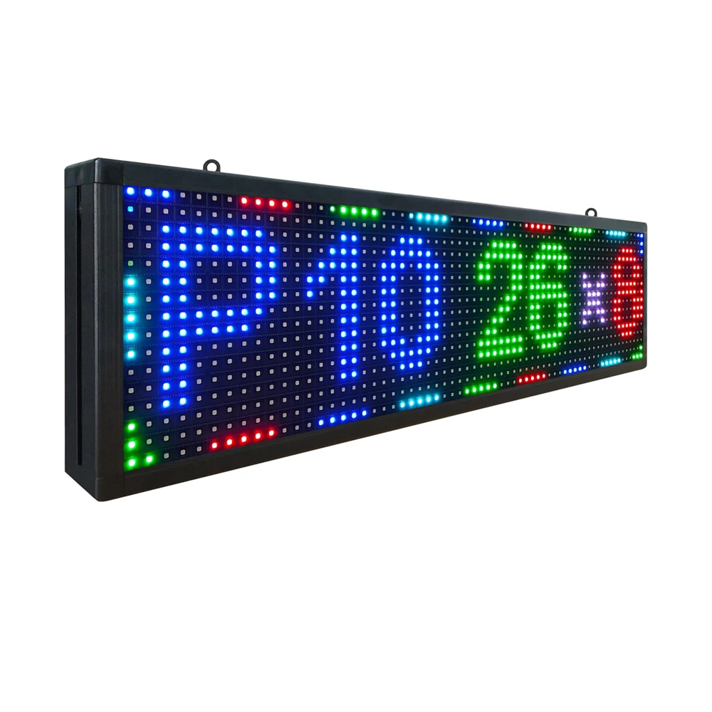 P10 WiFi Programmable Scrolling LED Sign Message Board Full Color Text Image Animation Display Electronic Rolling Indoor