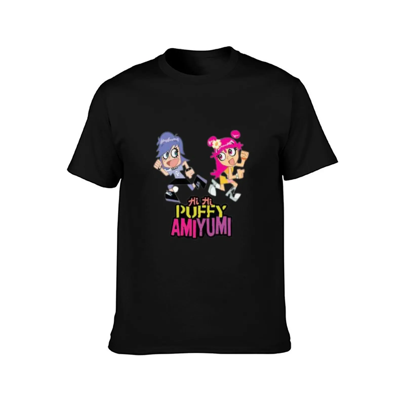 Hi Hi Puffy AmiYumi- hi!hi! puffy amiyumi - AmiYumi Show! Drawstring T-Shirt Work Comfort T-Shirt for Men
