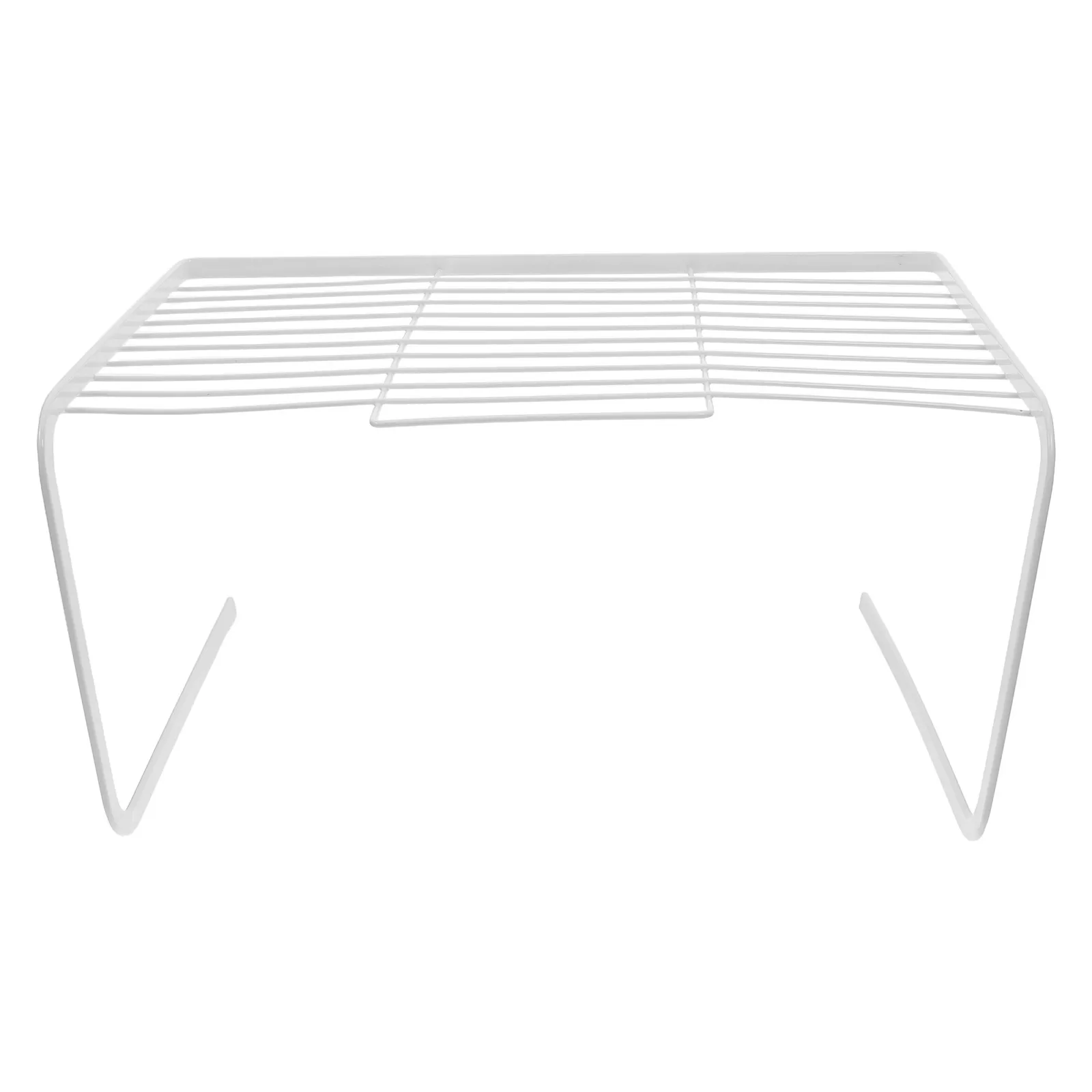 

Kitchen Cabinet Shelf Rack White Iron Pots Pan Organizer Multilayer Adjustable Countertop Spice Storage Hardware