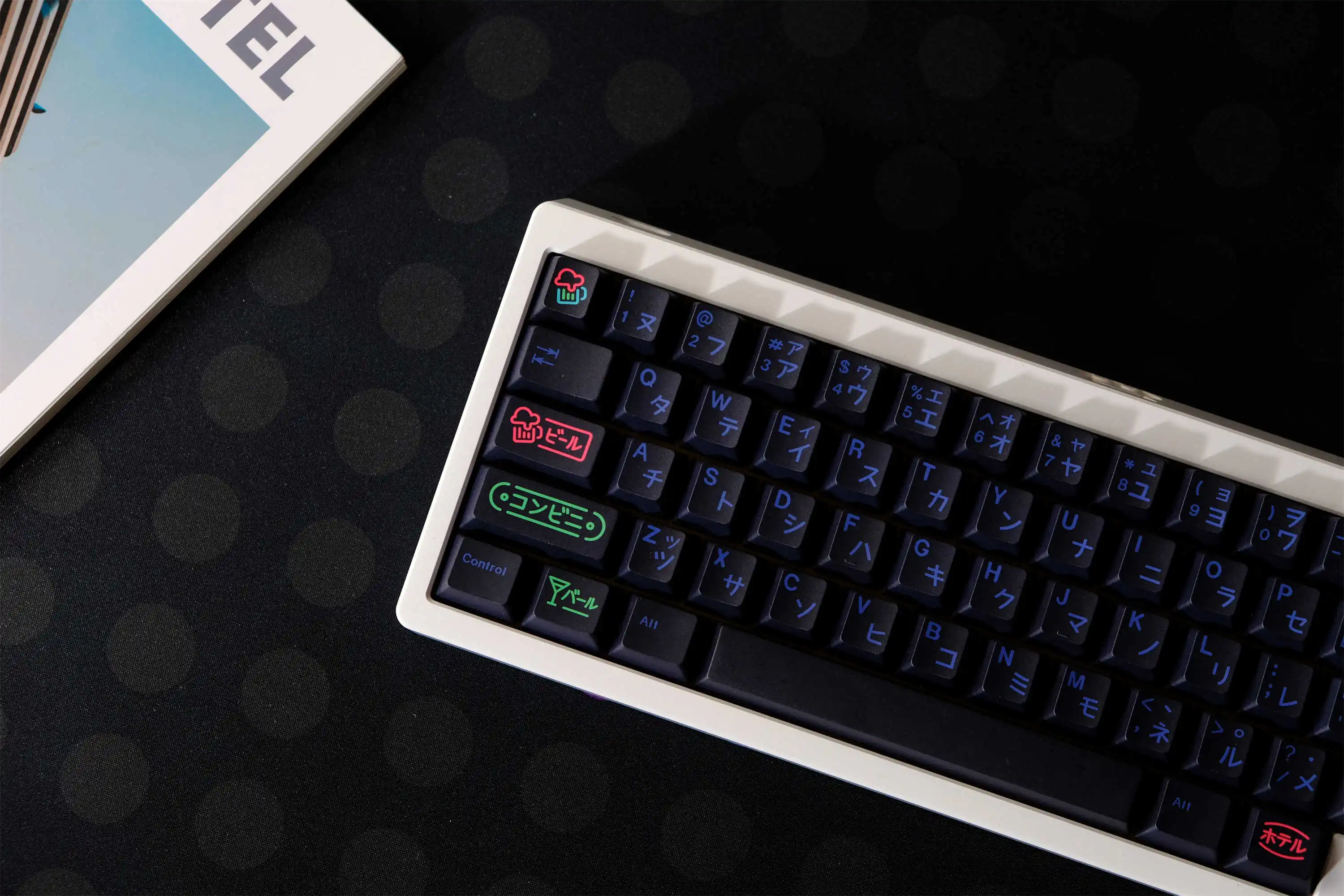 GMK-teclas PBT para teclado mecánico, teclas personalizadas, perfil de cereza, DYE-SUB, Nightlife, 129 teclas