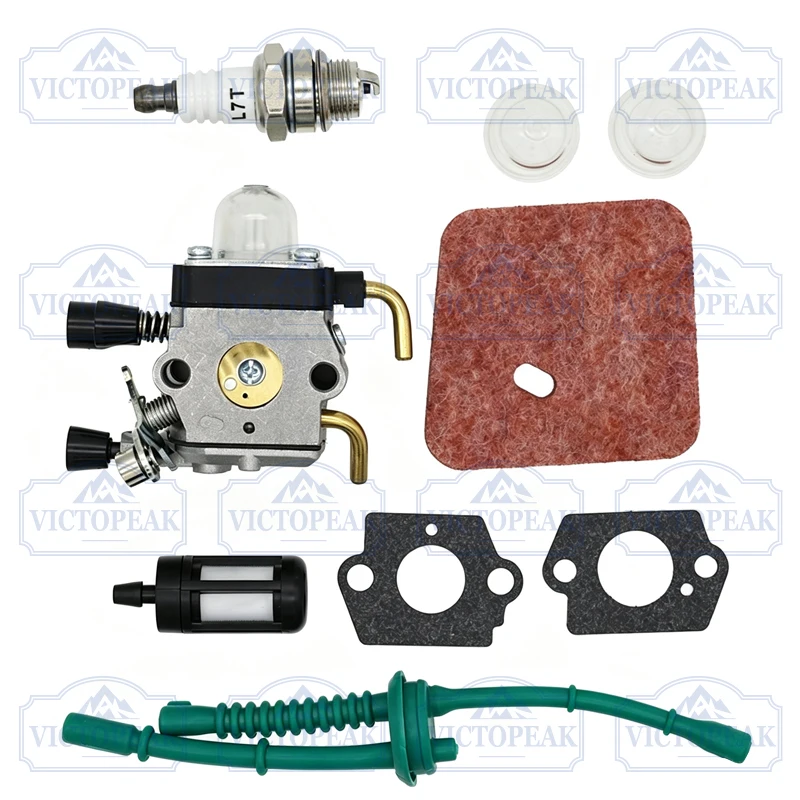 Brush Cutter Carburetor Spark Plug Kit For FS38 FS45 FS46 FS55 FS74 FS75 FS76 FS80 FS85 Grass Trimmer Replacement Parts
