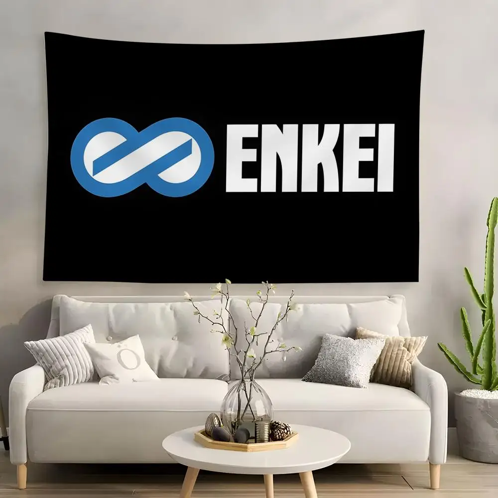 

E-ENKEIs Cool logo Tapestry Custom Home Living Room Bedroom wall decor Wallpaper Backdrop Cloth With clips