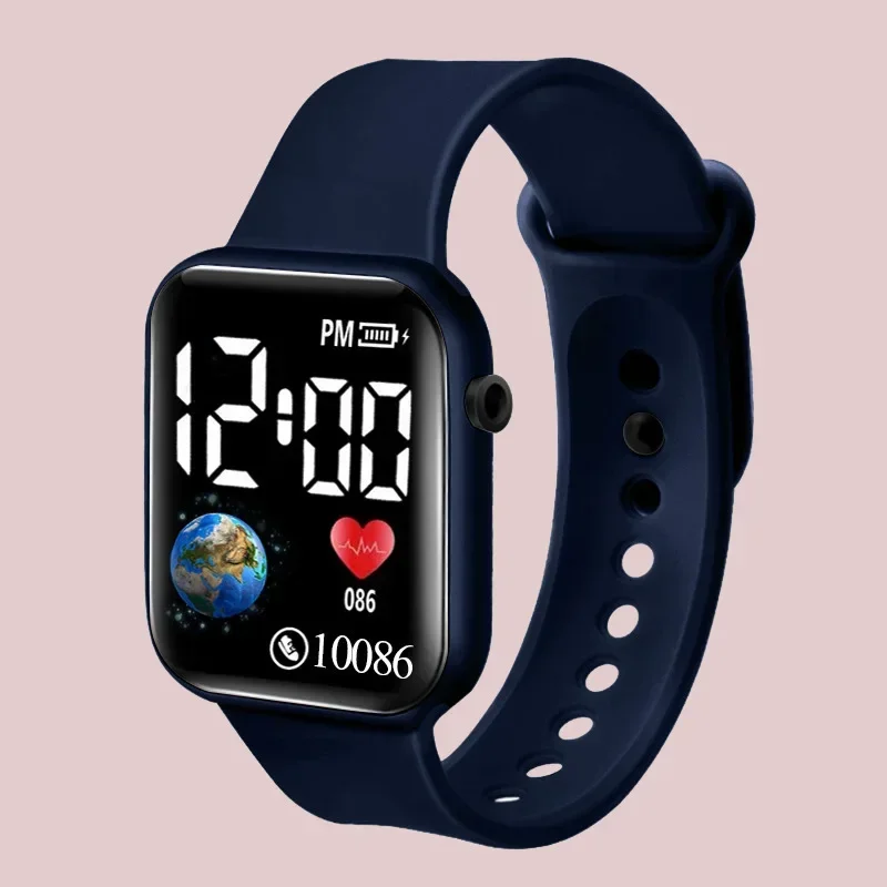 New Kids Watch Sport LED Digital Watches Silicone Strap Electronic Wristwatch for Children Boy Girl Clock Gifts Relogio Feminino