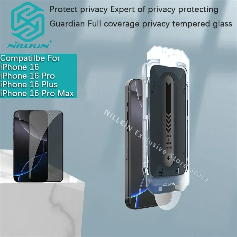 

Nillkin For iPhone 16 Pro Max film/16 Plus/16+ Guardian Full coverage privacy tempered glass phone screen film tempered glass