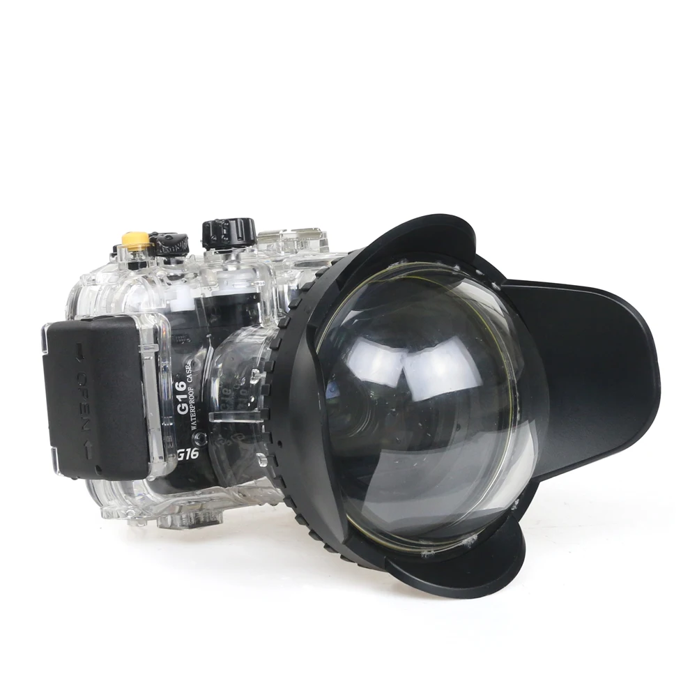 

40m 130ft Waterproof Box Underwater Housing Camera Diving Case For Canon G16 as WP-DC52 Bag Case Cover Bag