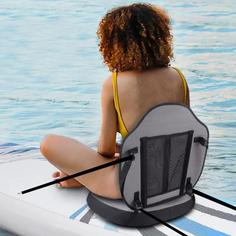 Detachable Kayak Seat with Back Support Inflatable Paddle Board Adjustable Seat Boat Accessories for Kayaking Fishing Canoe