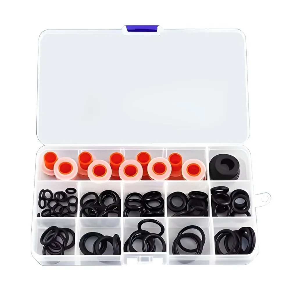100pcs O Ring Seals For Kitchen Faucet Shower Valve Repair Waterproof Oil Resistant High Temperature Rubbe Oring Kit