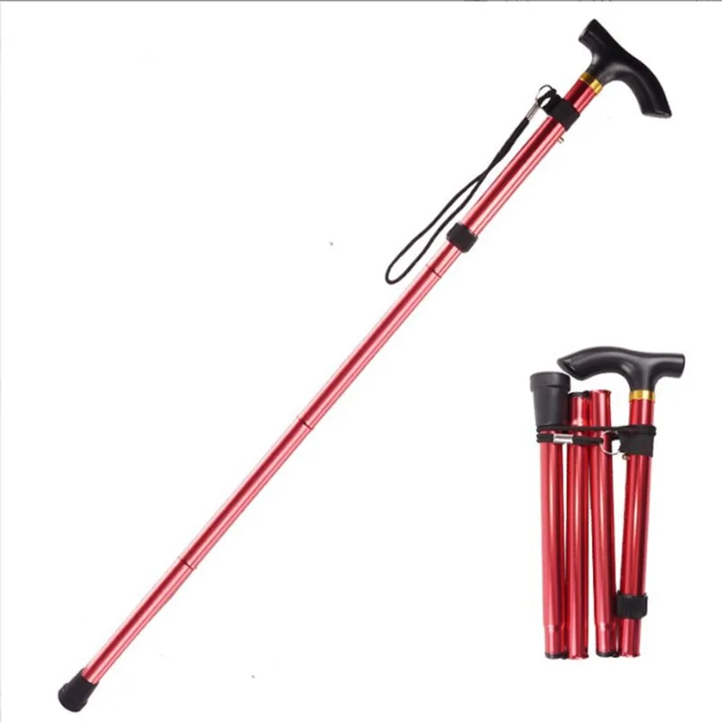 

Aluminum Alloy Climbing-cane Telescopic Folding Climbing-cane Anti Slip Cane Elderly Reinforced Adjustable 5-section Cane