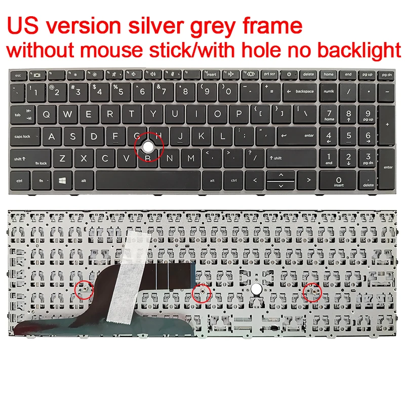 BR/LASP/US English Keyboard for HP ZBook Fury 15 G7 /ZBook Fury 15 G8 ZBOOK Fury 17.3 inch G7/G8 HSN-C13C-7 With Backlit