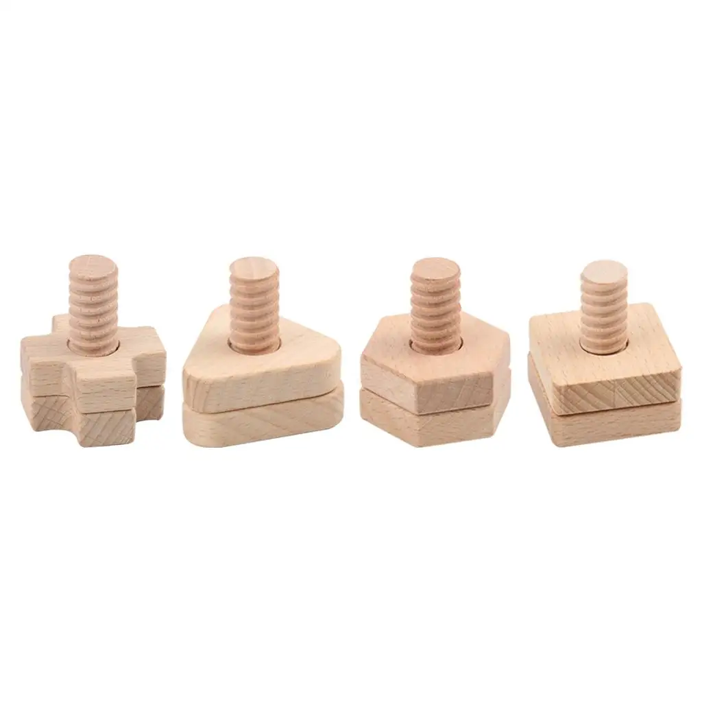 

Деревянная игрушка для разборки с винтами и гайками для обучения