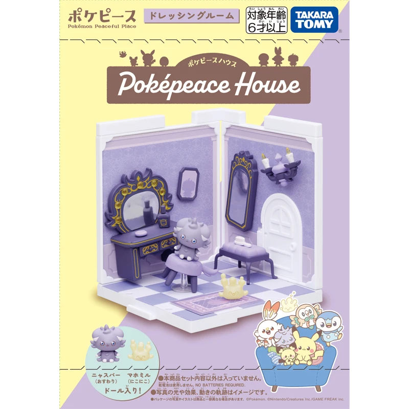 TAKARA TOMY Pokemon Series Zmontowane zabawki Pokepeace Tabletop Dekoracyjne modele peryferyjne Prezent urodzinowy dla dzieci Dekoracja