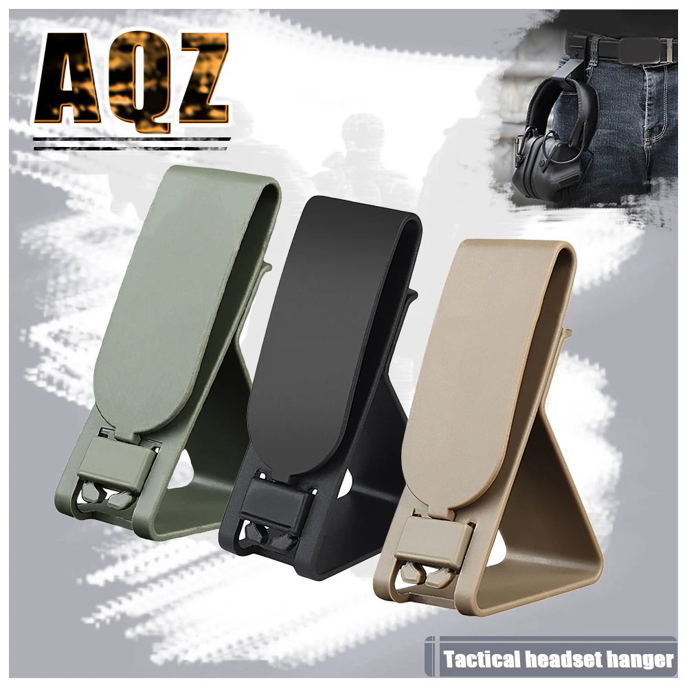 Tactical Headset Hook Multi-purpose Quick Release Portable Belt Headset Hang Buckle Hook Desk Phone Holder for Outdoor